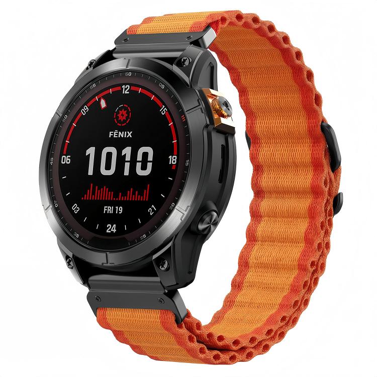 Ocean Wave Texture Nylon Watch Band, For Gamin 26mm, For Gamin 22mm, For Gamin 20mm