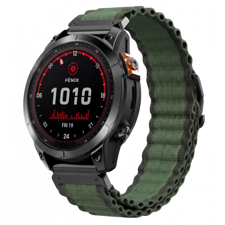 Ocean Wave Texture Nylon Watch Band, For Gamin 26mm, For Gamin 22mm, For Gamin 20mm