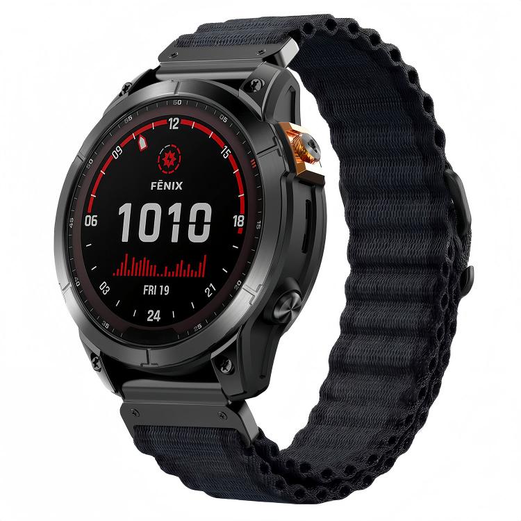 Ocean Wave Texture Nylon Watch Band, For Gamin 26mm, For Gamin 22mm, For Gamin 20mm