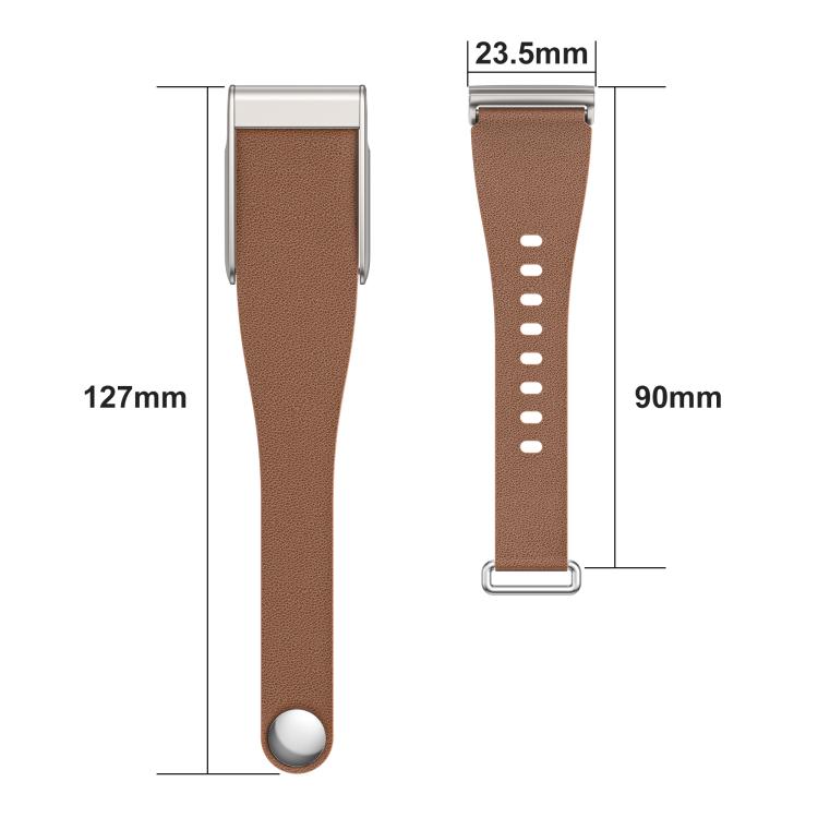 Slim Nail Buckle Vegan Leather Watch Band, For WHOOP 5.0 Electrocardiogram