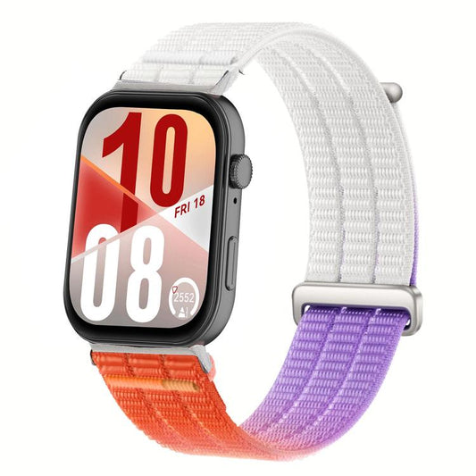 Double-Link Cloud-Feel Breathable Nylon Loop Metal Head Watch Band, For Huawei Watch Fit 5 / Fit 5 Pro / Fit 4