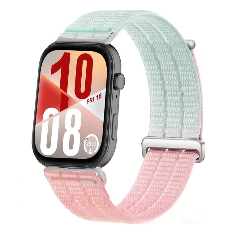Double-Link Cloud-Feel Breathable Nylon Loop Metal Head Watch Band, For Huawei Watch Fit 5 / Fit 5 Pro / Fit 4