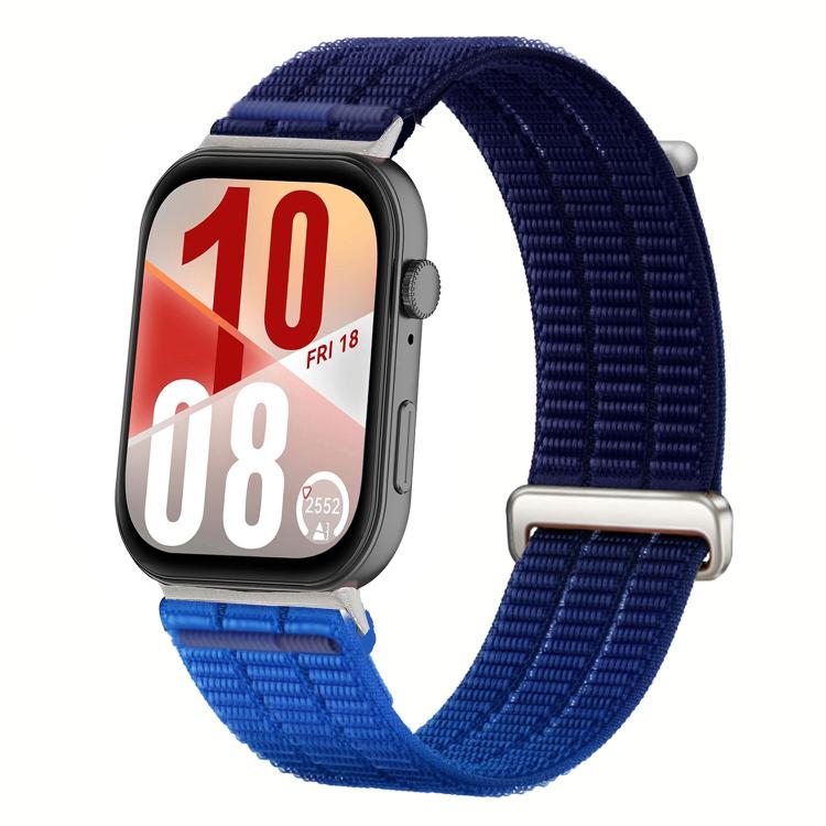 Double-Link Cloud-Feel Breathable Nylon Loop Metal Head Watch Band, For Huawei Watch Fit 5 / Fit 5 Pro / Fit 4
