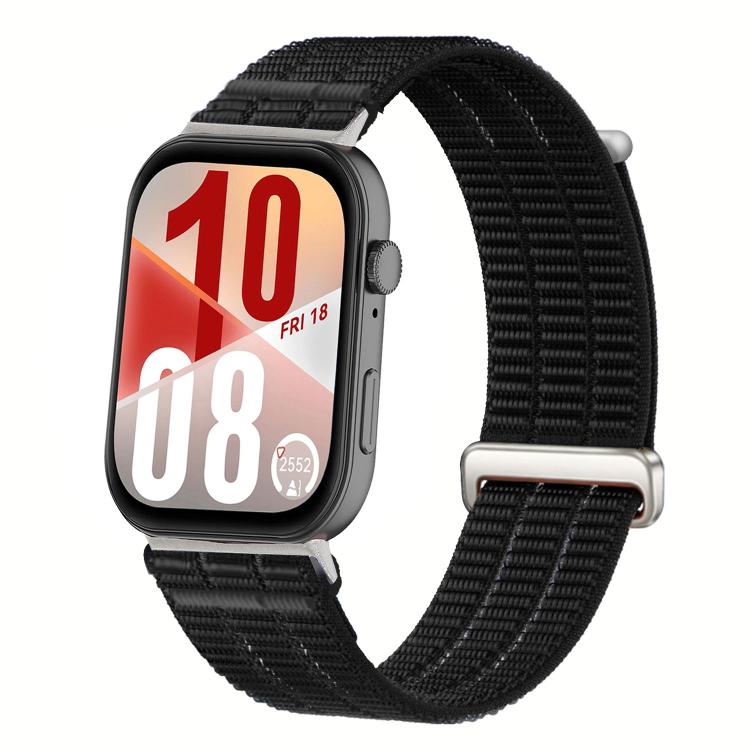 Double-Link Cloud-Feel Breathable Nylon Loop Metal Head Watch Band, For Huawei Watch Fit 5 / Fit 5 Pro / Fit 4