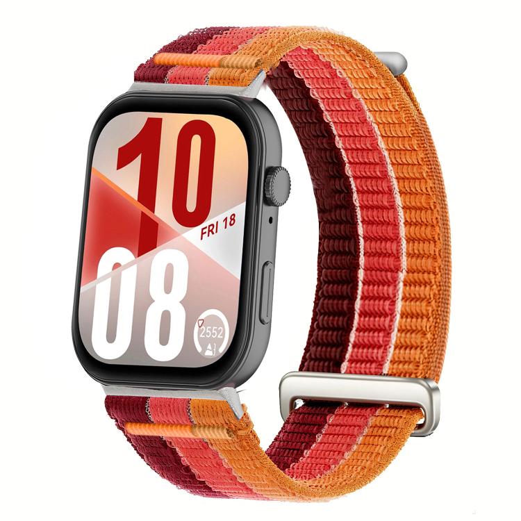 Double-Link Cloud-Feel Breathable Nylon Loop Metal Head Watch Band, For Huawei Watch Fit 5 / Fit 5 Pro / Fit 4