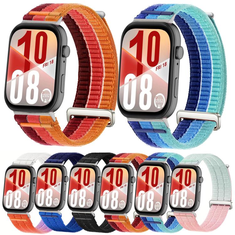 Double-Link Cloud-Feel Breathable Nylon Loop Metal Head Watch Band, For Huawei Watch Fit 5 / Fit 5 Pro / Fit 4