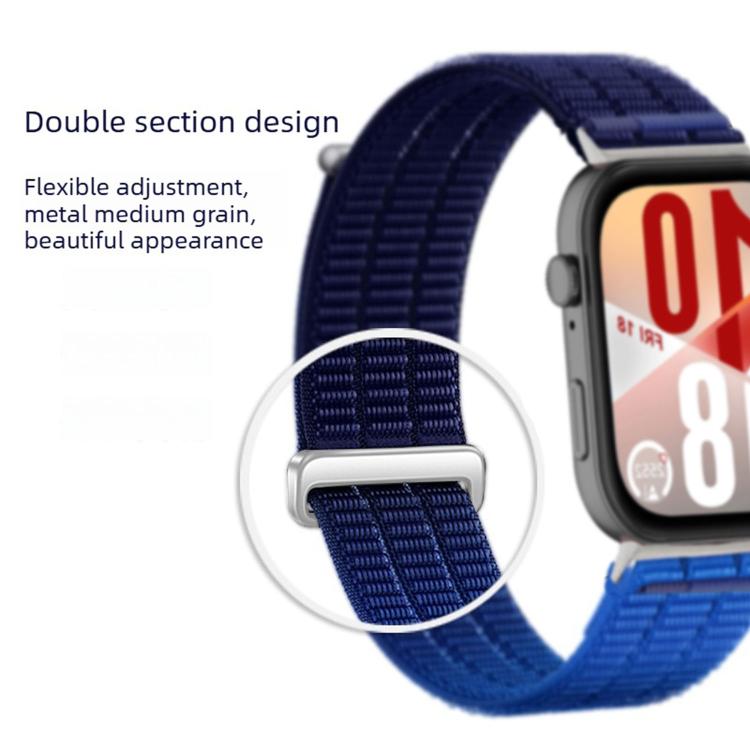 Double-Link Cloud-Feel Breathable Nylon Loop Metal Head Watch Band, For Huawei Watch Fit 5 / Fit 5 Pro / Fit 4