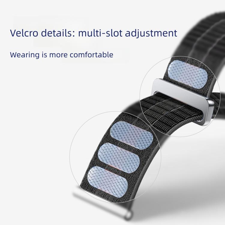 Double-Link Cloud-Feel Breathable Nylon Loop Metal Head Watch Band, For Huawei Watch Fit 5 / Fit 5 Pro / Fit 4