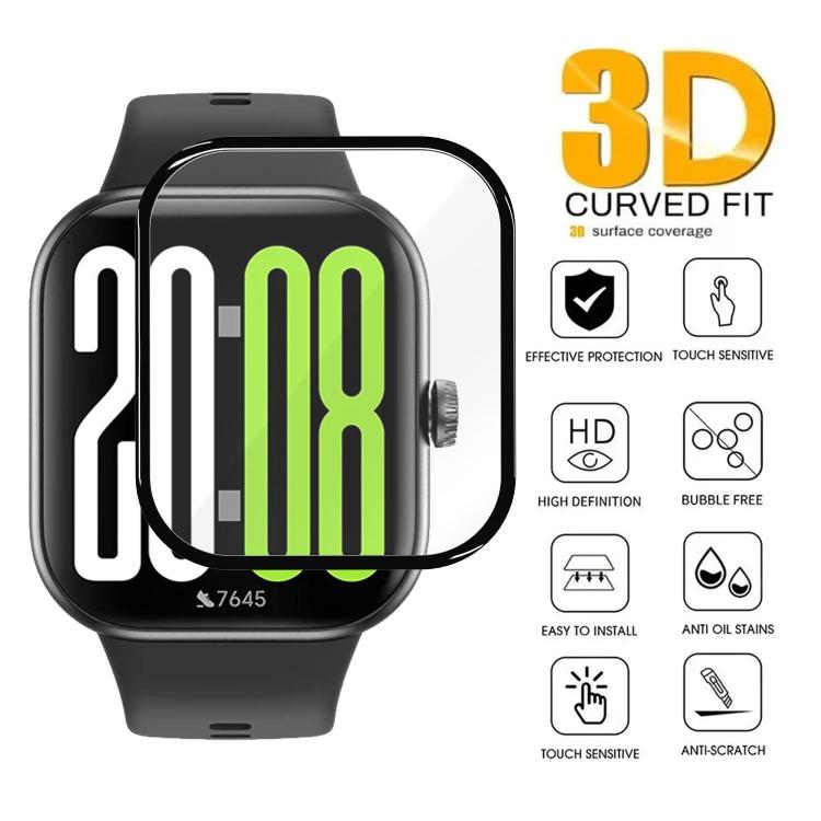 5pcs 3D Full Screen Curved Shockproof HD Watch Screen Protector, For Honor Choice InFoWear Watch 2i, For Honor Choice InFoWear Watch 2 Pro, For Honor Choice Watch