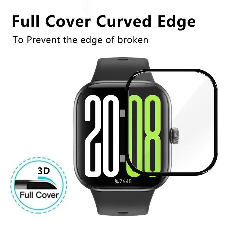 5pcs 3D Full Screen Curved Shockproof HD Watch Screen Protector, For Honor Choice InFoWear Watch 2i, For Honor Choice InFoWear Watch 2 Pro, For Honor Choice Watch