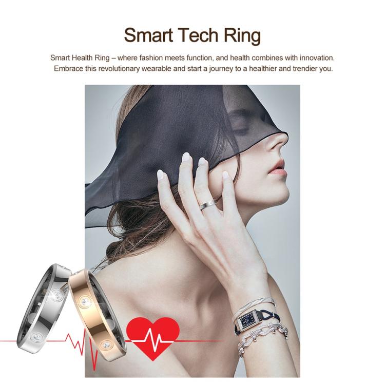 HR01 SIZE 10 Smart Ring, Support Heart Rate / Blood Oxygen / Sleep Monitoring / Female Menstrual Cycle, SIZE 10
