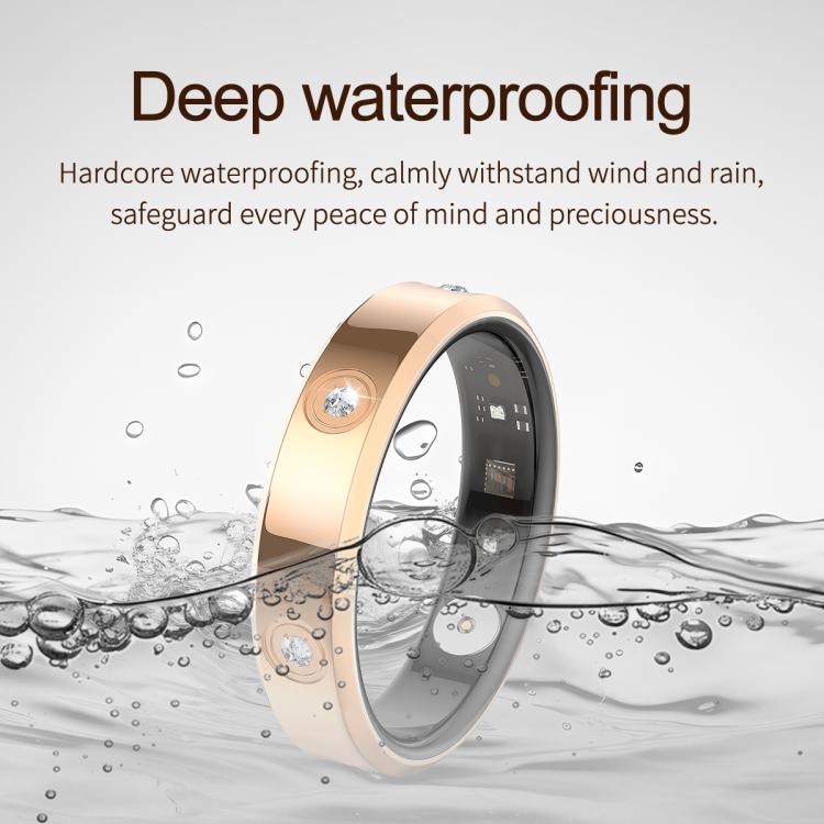 HR01 SIZE 12 Smart Ring, Support Heart Rate / Blood Oxygen / Sleep Monitoring / Female Menstrual Cycle, SIZE 12
