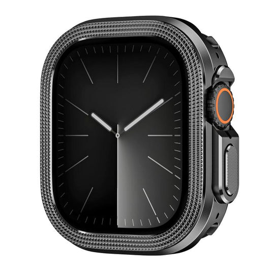 Rhombus Texture Style Metal Watch Protective Case, For Apple Watch Ultra 3 / 2 / 1 49mm