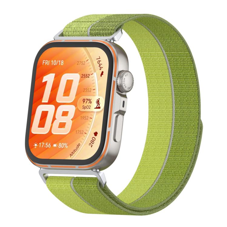 Feather Light Round Tail Nylon Loop Metal Interface Watch Band, For Huawei Watch Fit 5 / Fit 5 Pro