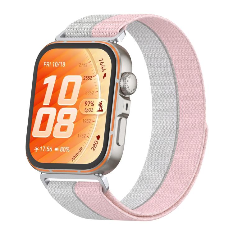 Feather Light Round Tail Nylon Loop Metal Interface Watch Band, For Huawei Watch Fit 5 / Fit 5 Pro