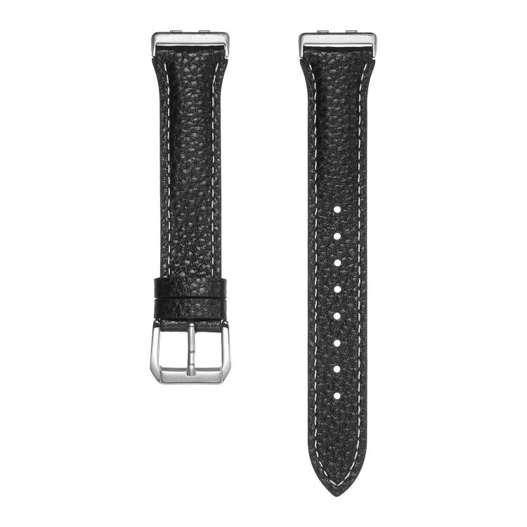 Lychee Texture Pin Buckle Genuine Leather Watch Band, For Huawei Band 11 / Band 11 Pro