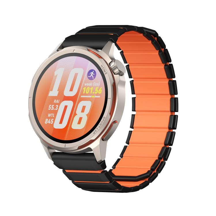Two Color Magnetic Silicone Watch Band, For Huawei Watch GT Runner 2