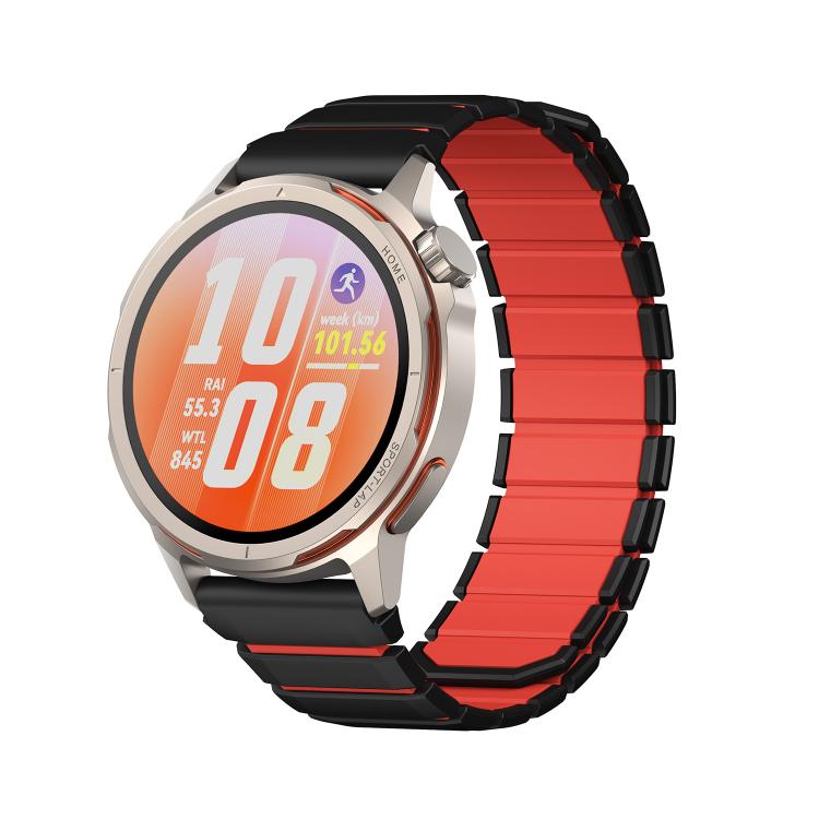 Two Color Magnetic Silicone Watch Band, For Huawei Watch GT Runner 2