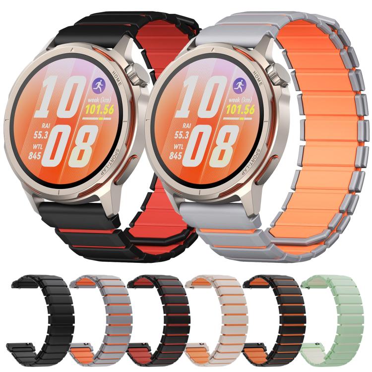Two Color Magnetic Silicone Watch Band, For Huawei Watch GT Runner 2