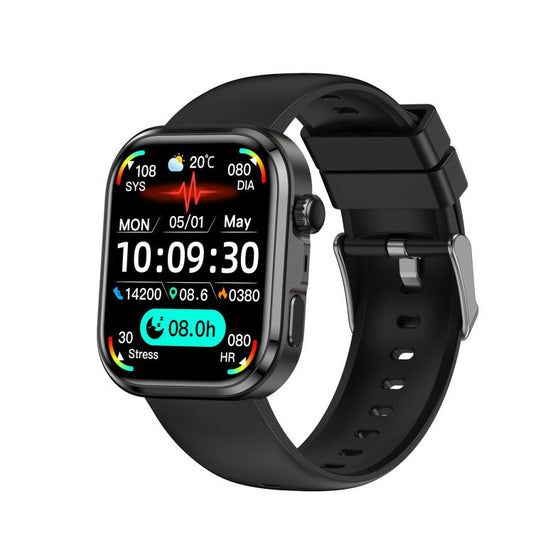G47 1.83 inch HD Color Screen BT Calling Smart Watch Silicone Strap, Support Health Monitoring / HRV Function