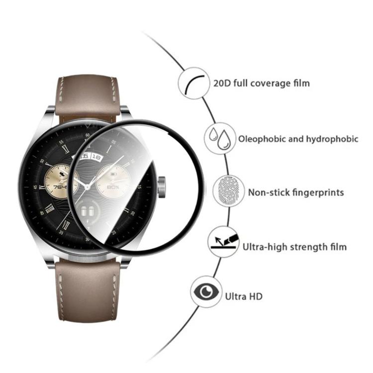 50pcs PMMA Composite Material Heat-Bendable HD Screen Protector, For Huawei Watch Buds 2