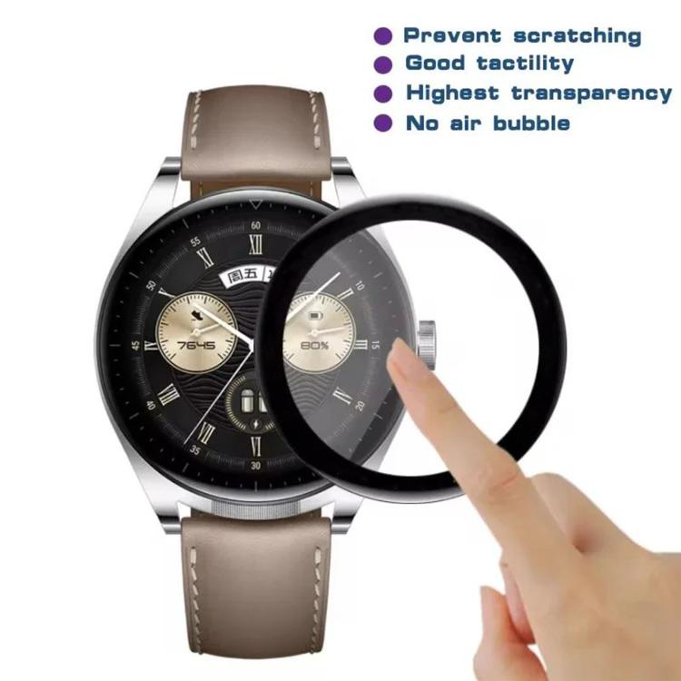 50pcs PMMA Composite Material Heat-Bendable HD Screen Protector, For Huawei Watch Buds 2