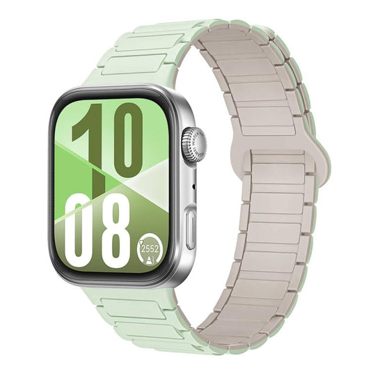 Three Beads Reverse Buckle Magnetic Silicone Watch Band, For Huawei Watch Fit 5 / Fit 5 Pro / Fit 4