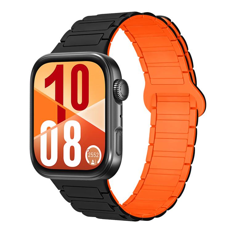 Three Beads Reverse Buckle Magnetic Silicone Watch Band, For Huawei Watch Fit 5 / Fit 5 Pro / Fit 4