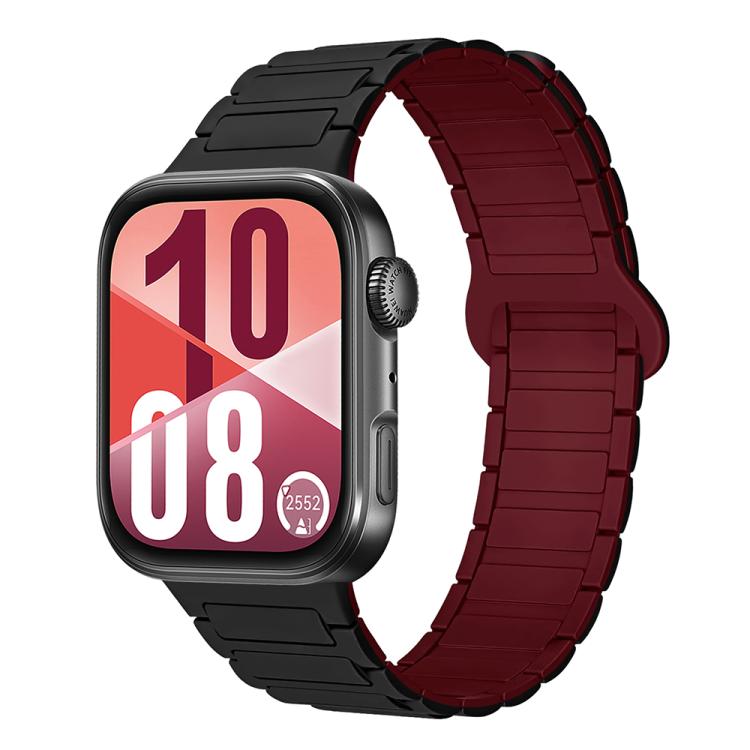 Three Beads Reverse Buckle Magnetic Silicone Watch Band, For Huawei Watch Fit 5 / Fit 5 Pro / Fit 4
