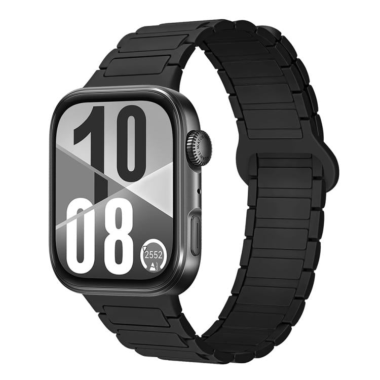 Three Beads Reverse Buckle Magnetic Silicone Watch Band, For Huawei Watch Fit 5 / Fit 5 Pro / Fit 4