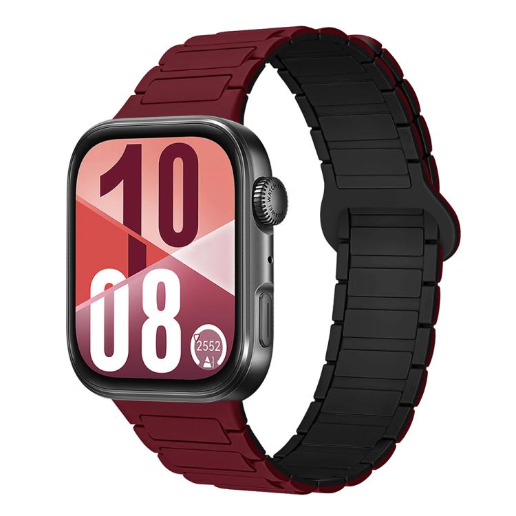 Three Beads Reverse Buckle Magnetic Silicone Watch Band, For Huawei Watch Fit 5 / Fit 5 Pro / Fit 4