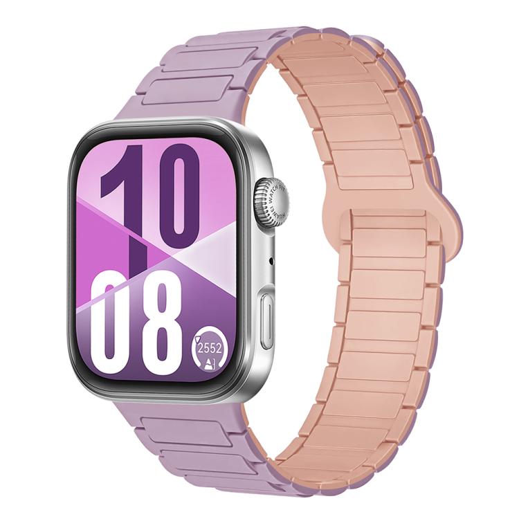 Three Beads Reverse Buckle Magnetic Silicone Watch Band, For Huawei Watch Fit 5 / Fit 5 Pro / Fit 4
