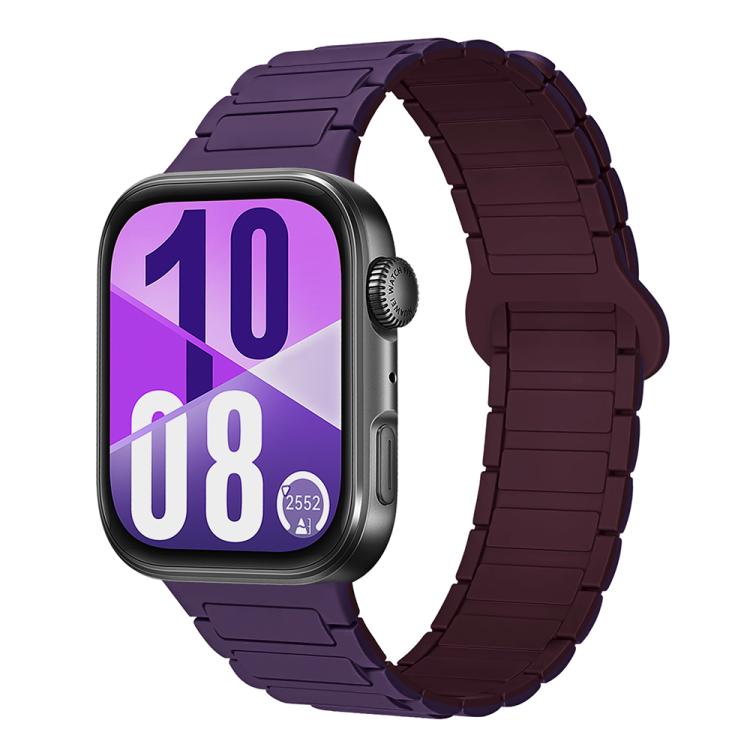 Three Beads Reverse Buckle Magnetic Silicone Watch Band, For Huawei Watch Fit 5 / Fit 5 Pro / Fit 4