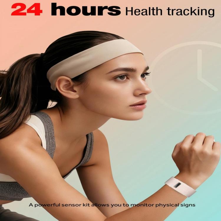 H59max+ Screenless BT Smart Bracelet Nylon Strap, Support Incoming Call Reminder / AI Health Report
