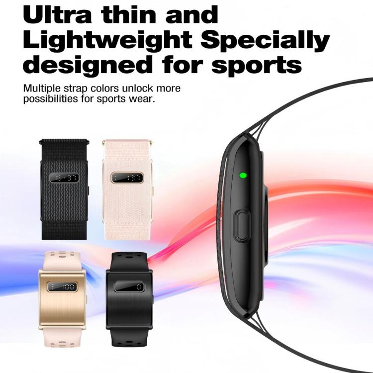 H59max+ Screenless BT Smart Bracelet Nylon Strap, Support Incoming Call Reminder / AI Health Report