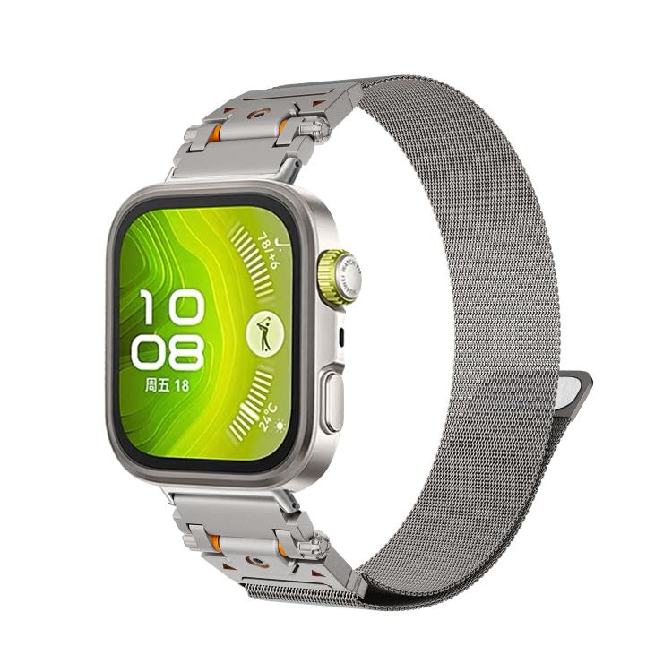 Titan Head Connector Milanese Magnetic Stainless Steel Watch Band, For Huawei Watch Fit 5 / Fit 5 Pro / Fit 4