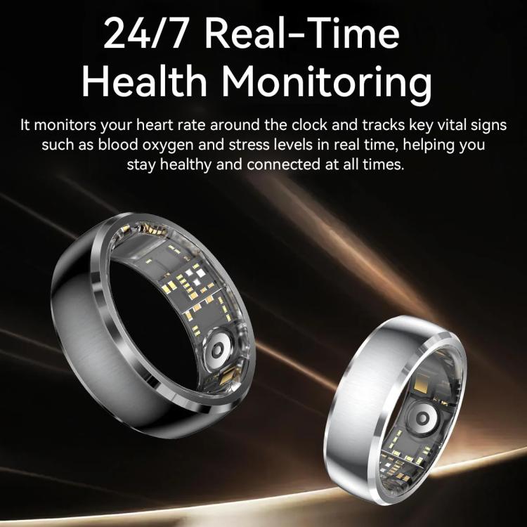 SY15 SIZE 13 Smart Ring, Supports Health Monitoring / Gesture Control