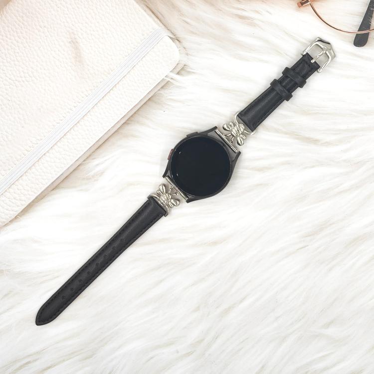 Metal Little Bee Vegan Leather Watch Band, 20mm