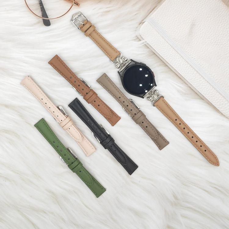 Metal Little Bee Vegan Leather Watch Band, 20mm