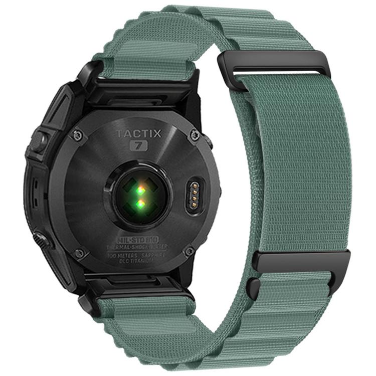 C Buckle Two-Section High Mountain Loop Nylon Watch Band, For Gamin 26mm, For Gamin 22mm