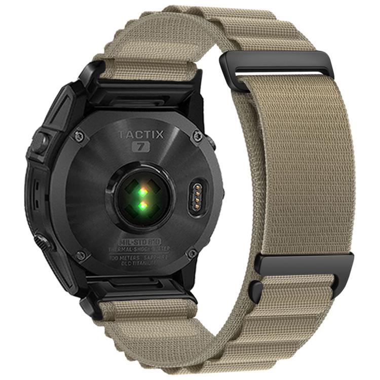 C Buckle Two-Section High Mountain Loop Nylon Watch Band, For Gamin 26mm, For Gamin 22mm