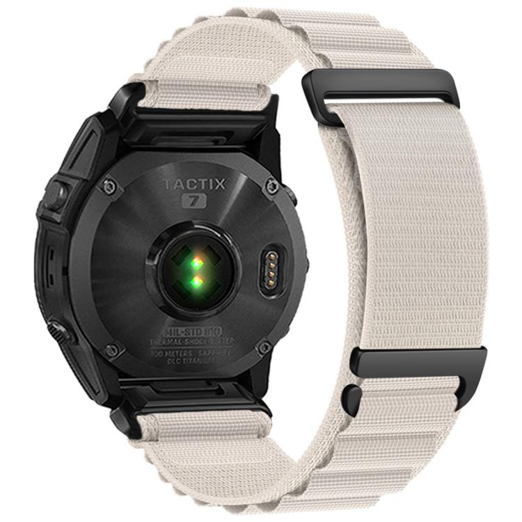 C Buckle Two-Section High Mountain Loop Nylon Watch Band, For Gamin 26mm, For Gamin 22mm