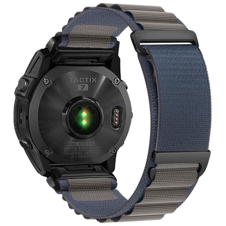C Buckle Two-Section High Mountain Loop Nylon Watch Band, For Gamin 26mm, For Gamin 22mm