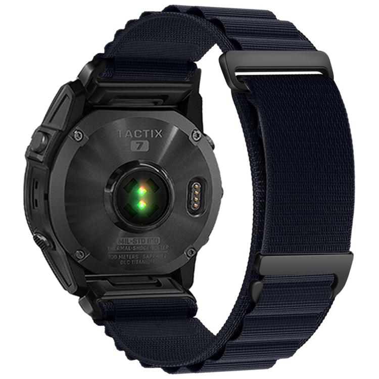 C Buckle Two-Section High Mountain Loop Nylon Watch Band, For Gamin 26mm, For Gamin 22mm