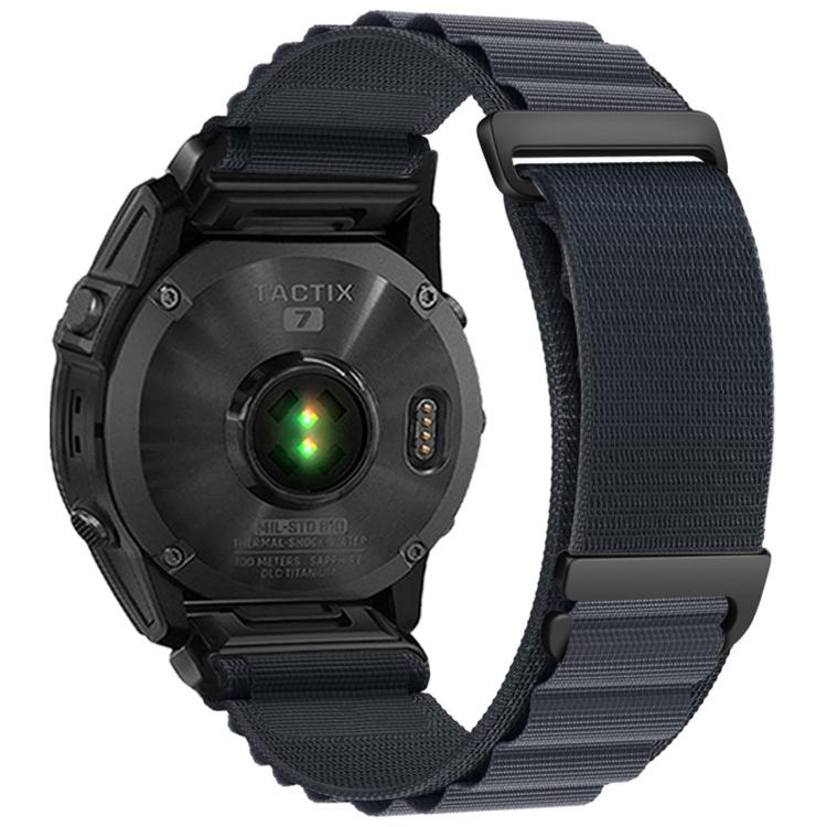 C Buckle Two-Section High Mountain Loop Nylon Watch Band, For Gamin 26mm, For Gamin 22mm