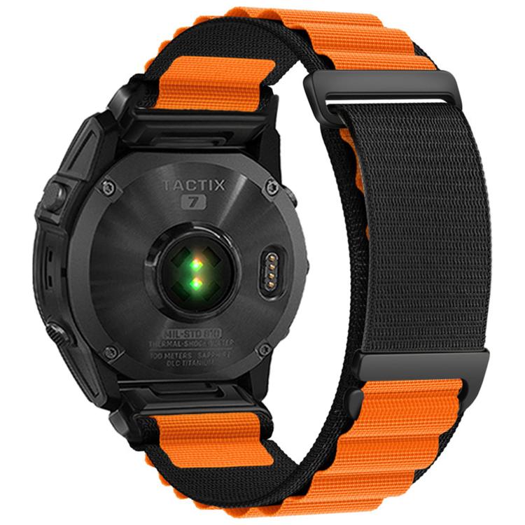 C Buckle Two-Section High Mountain Loop Nylon Watch Band, For Gamin 26mm, For Gamin 22mm