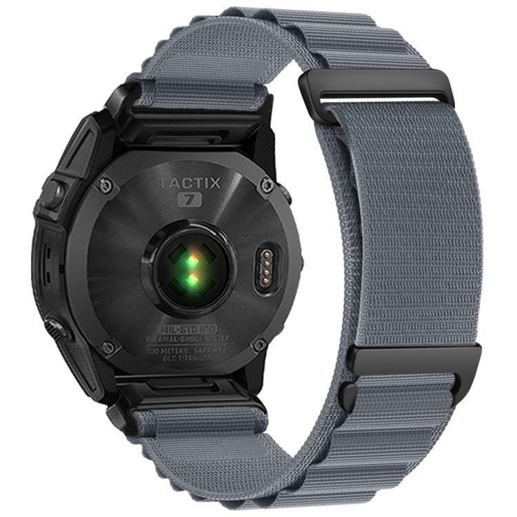 C Buckle Two-Section High Mountain Loop Nylon Watch Band, For Gamin 26mm, For Gamin 22mm