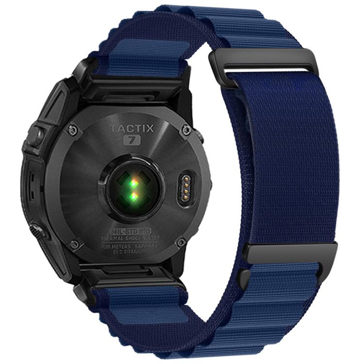 C Buckle Two-Section High Mountain Loop Nylon Watch Band, For Gamin 26mm, For Gamin 22mm