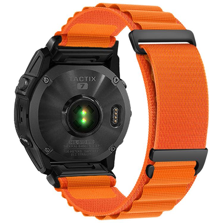 C Buckle Two-Section High Mountain Loop Nylon Watch Band, For Gamin 20mm