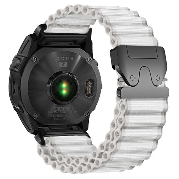 Parachute Buckle Off Road Wide Ribbed Nylon Watch Band, For Gamin 26mm, For Gamin 22mm, For Gamin 20mm